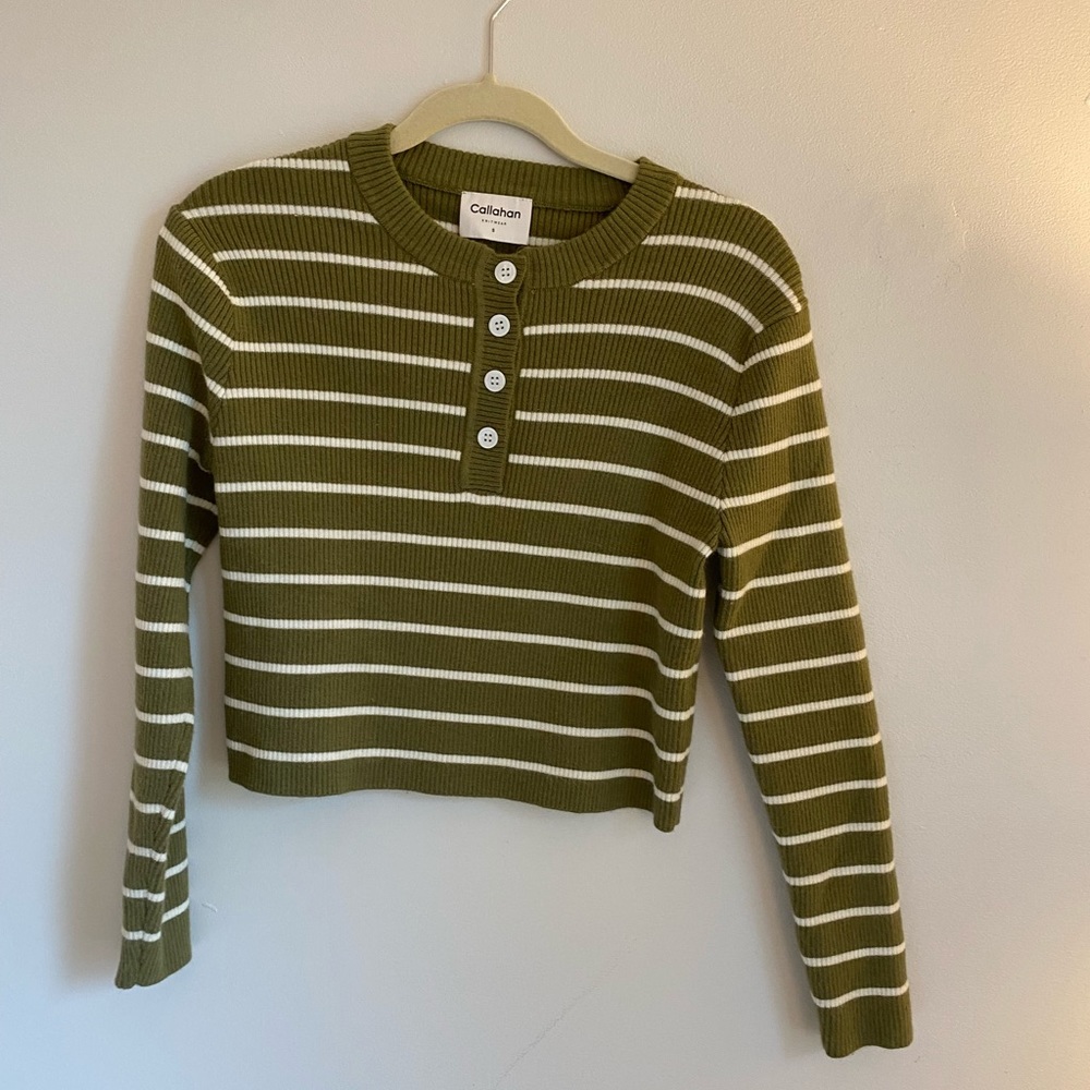 LA Callahan Beachy Cropped Sweater